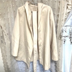 無料【至急】snidel白コート　Sサイズの画像