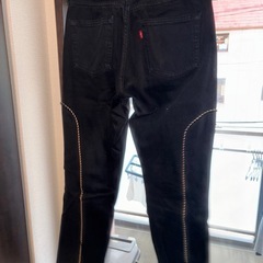 OLD PARK 黒デニムパンツの画像