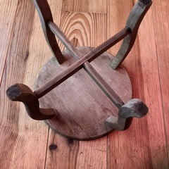 木材スツールチェアの画像