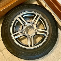 ジムニーjb64で使用 jb23純正ホイールとタイヤ4本セットの画像