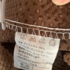 カーテン　100  × 180 cm 2枚組　タッセル付き　茶色　ワッフル柄　遮光なしの画像