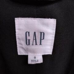 [受け渡し中]XS-Sサイズ　ジャケット　Gap 　黒　ビジネス　厚手　大きめ　us0サイズの画像