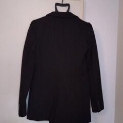 [受け渡し中]XS-Sサイズ　ジャケット　Gap 　黒　ビジネス　厚手　大きめ　us0サイズの画像