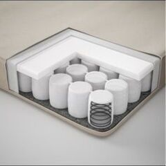 IKEA イケア　VANNAREID ヴァンナレイド ポケットコイルマットレス, かため/ベージュの画像