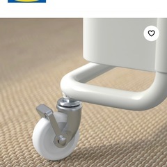 中古美品IKEA ワゴン ホワイトの画像