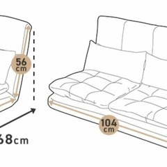 コーナーソファ3点セットの画像