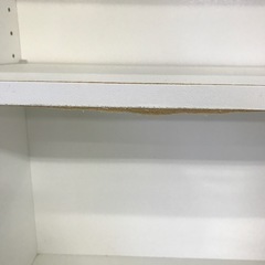 ジャングルジャングル貝塚店　食器棚　レンジボード　2枚扉　ホワイト　スリム　貝塚市　二色浜　リサイクルショップの画像