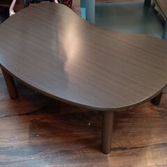 NITORI ニトリ　ローテーブル　座卓　ブラウン　茶色　ラウンド　テーブル  机　　サイズ（約）幅84×奥55×高33　　■近隣配送無料 買取GO‼　栄和店の画像