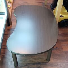 NITORI ニトリ　ローテーブル　座卓　ブラウン　茶色　ラウンド　テーブル  机　　サイズ（約）幅84×奥55×高33　　■近隣配送無料 買取GO‼　栄和店の画像