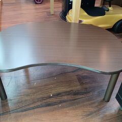 NITORI ニトリ　ローテーブル　座卓　ブラウン　茶色　ラウンド　テーブル  机　　サイズ（約）幅84×奥55×高33　　■近隣配送無料 買取GO‼　栄和店の画像