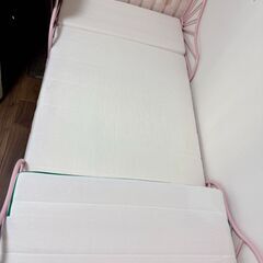 IKEA ベットMINNEN ミンネン ライトピンク