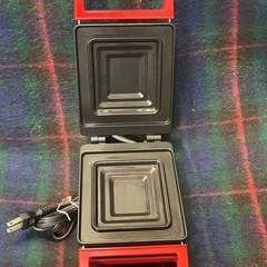 象印 ホットサンドメーカー レッド あつあつホットサンド　昭和レトロ　ホットサンドメーカー　象印　EMA-04型　の画像