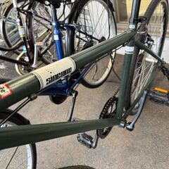 ★店頭にて試乗可★ J3345　【リユースのサカイ柏店】　sincope 　クロスバイク　グリーン　700×28ｃ　6段変速　　簡易クリーニング済　 中古自転車 　流山市 中古自転車 松戸市 中古自転車 我孫子市 中古自転車 船橋市 中古自転車 守谷市 中古自転車 取手市 中古自転車　の画像