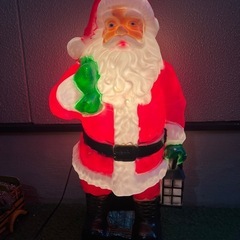 【今週中早い者勝ち！！】サンタクロースの装飾 約70cm 電源コード付きの画像