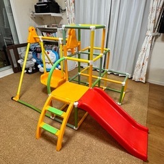 【交渉中】アガツマ　室内ジム（ブランコ、ジャングルジム、滑り台）の画像
