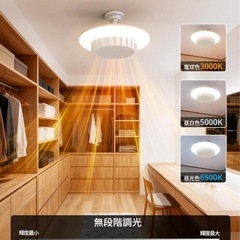 【新品】照明 電気ファンヒーター 暖房 天井 省エネ led シーリングライトの画像