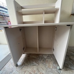 ニトリ　学習机イスセット（ホワイト）の画像