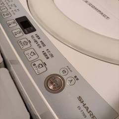【12/26まで】SHARP 洗濯機 7kg 2016年製（ES-T709）動作確認済みの画像