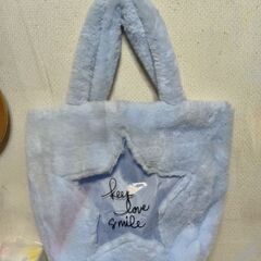 ASVEL　ステンレス保温ランチBOX（専用バック付き）＆モコモコトートバック（ブルー）の画像