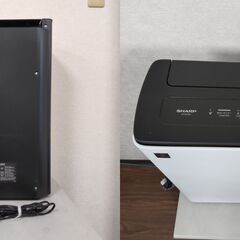 SHARP 床置型 加湿空気清浄機 KC-M51BH-W プラズマクラスター 2022年製 ④の画像