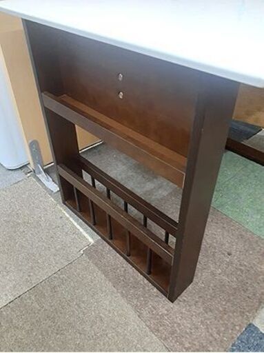 札幌【伸長式 ダイニングセット チェア×2脚付き】ダイニング3点セット マガジンラック付き エクストラ天板 跳ね上げ天板 バタフライ天板 4人掛けダイニングテーブルセット 食卓テーブルセット 北20条店