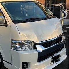 ハイエースワイドボディ　　バッドフェイスボンネット　ユーロボンネットの画像