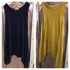 ★アシメントリータンクトップ４色の画像