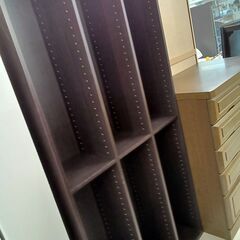 リユースのサカイ栃木店★ジモティ割あり★  本棚 ブラウン W88×D29×H180 クリーニング済み TC11973の画像