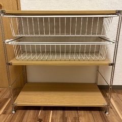 無印良品　ステンレスユニットシェルフの画像
