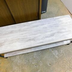 【JM928】NITORI ニトリ ローボード ステイン 120N WHW テレビ台 TVボードの画像