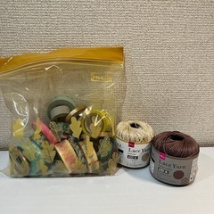 マスキングテープ&毛糸セットの画像