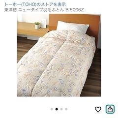 【東洋紡】羽毛布団　の画像
