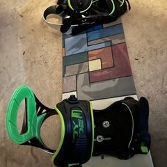 バートンBurtonスノボード149センチビンディングセットの画像