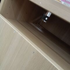 リユースのサカイ栃木店★ジモティ割あり★  TV台 ベージュ W120×D41×H39.5 クリーニング済み TC11976の画像