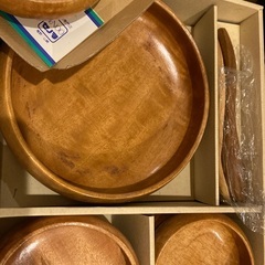 木製サラダボウルセットの画像