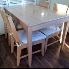 ダイニングセット4脚　12/23引渡