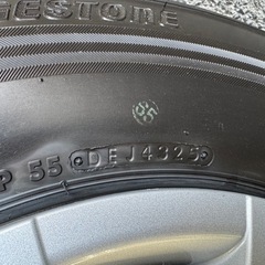 12/14納車 ハイエース 純正タイヤ 新車外し DPS 5km ブリヂストンの画像