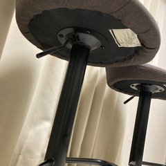 ハイチェア　ブラウン　2組セットの画像