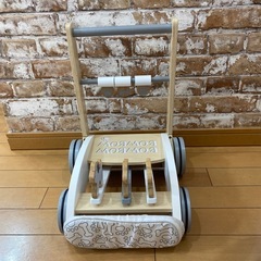 木製手押し車　歩行器の画像