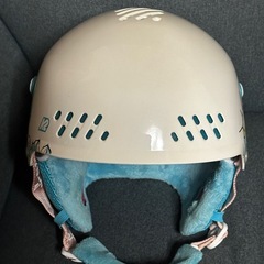 2★スノーボードヘルメット★ホワイト/ターコイズ★Sサイズ（51〜55）の画像