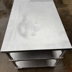 ステンレス作業台 棚 調理台 厨房 業務用 センターテーブルW1200×D750×H800mmの画像