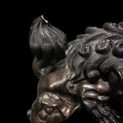 (中古)狛犬 玉獅子 置物の画像