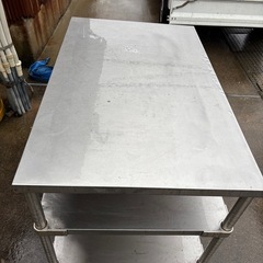 ステンレス作業台 棚 調理台 厨房 業務用 センターテーブルW1200×D750×H800mmの画像