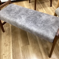 東京インテリア 　ベンチダイニング4点セット ブラウン×グレー Samanthaの画像