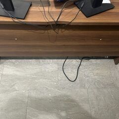 PC用デスク(ブラウン、ダークブラウン)2個の画像