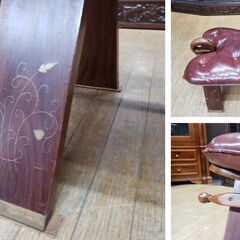 L9　キャメルチェア ラクダスツール オットマン 象嵌細工 ヴィンテージの画像