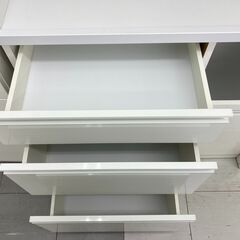 ★リユースのサカイ千葉中央店★  レンジボード 白系 H180×D41×W89 クリーニング済み TC5780の画像