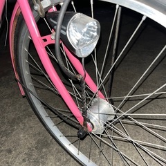 26インチ自転車　LED仕様
ピンク色の画像