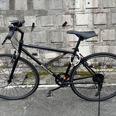 クロスバイク黒 の画像