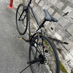 クロスバイク黒 の画像